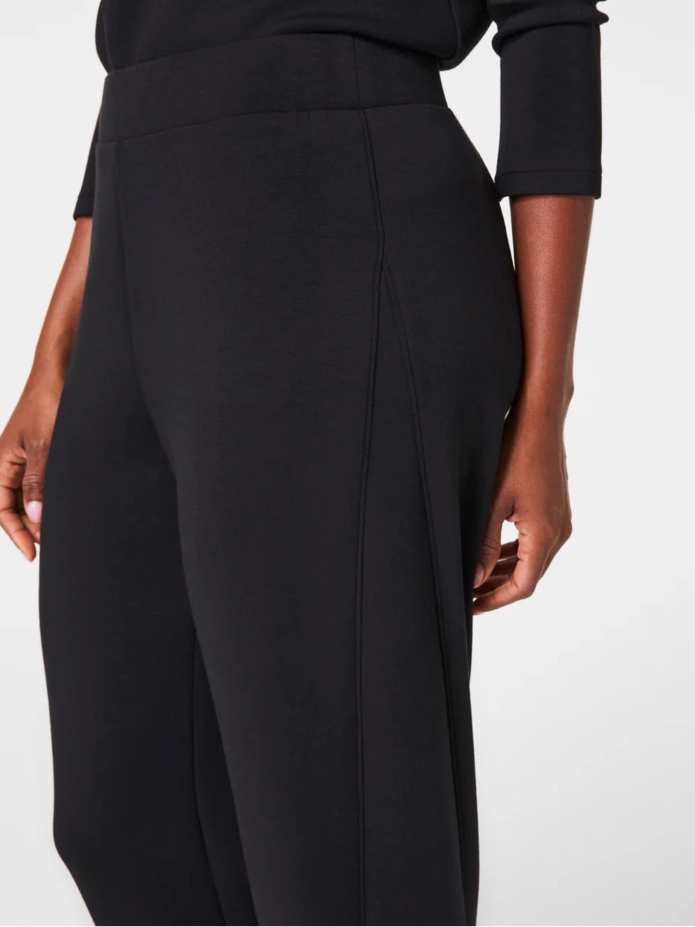 Spanx AirEssentials Black Barrel Pant 1X petite - Picture 2 of 6